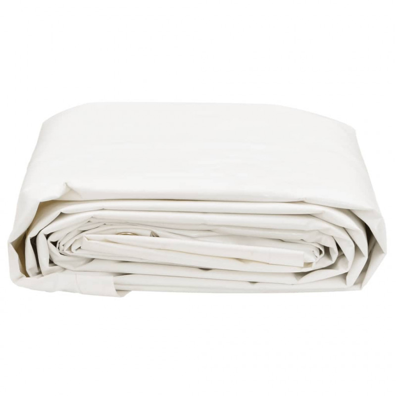 Plandeka, biała, 1,5x2 m, 650 g/m²