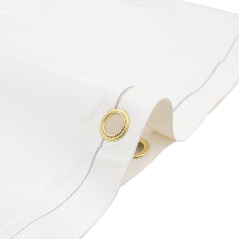 Plandeka, biała, 1,5x2,5 m, 650 g/m²