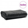 Plandeka, czarna, 5x5 m, 650 g/m²