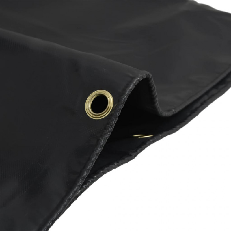 Plandeka, antracytowa, 3x4 m, 650 g/m²