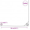 Plandeka, antracytowa, 3x4 m, 650 g/m²