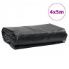 Plandeka, antracytowa, 4x5 m, 650 g/m²