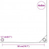 Plandeka, antracytowa, 4x6 m, 650 g/m²