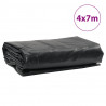 Plandeka, antracytowa, 4x7 m, 650 g/m²