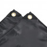 Plandeka, antracytowa, 1,5x6 m, 650 g/m²