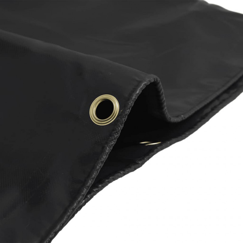 Plandeka, antracytowa, 1,5x20 m, 650 g/m²