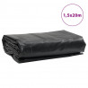 Plandeka, antracytowa, 1,5x20 m, 650 g/m²