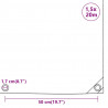 Plandeka, antracytowa, 1,5x20 m, 650 g/m²