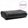 Plandeka, antracytowa, 2,5x3,5 m, 650 g/m²