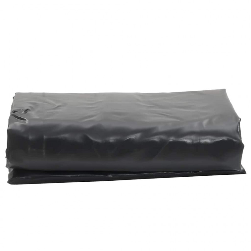 Plandeka, antracytowa, 6x8 m, 650 g/m²