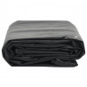 Plandeka, antracytowa, 1x2,5 m, 650 g/m²