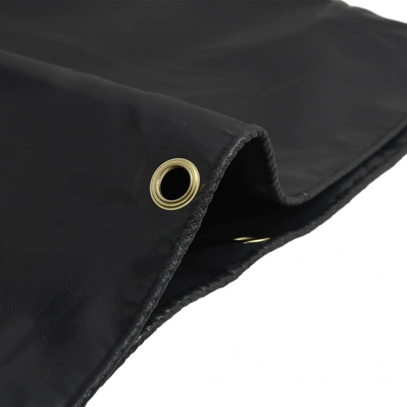 Plandeka, antracytowa, 2,5x4,5 m, 650 g/m²