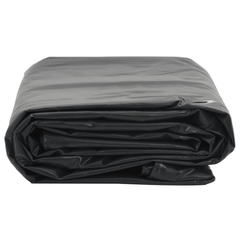 Plandeka, antracytowa, 5x5 m, 650 g/m²