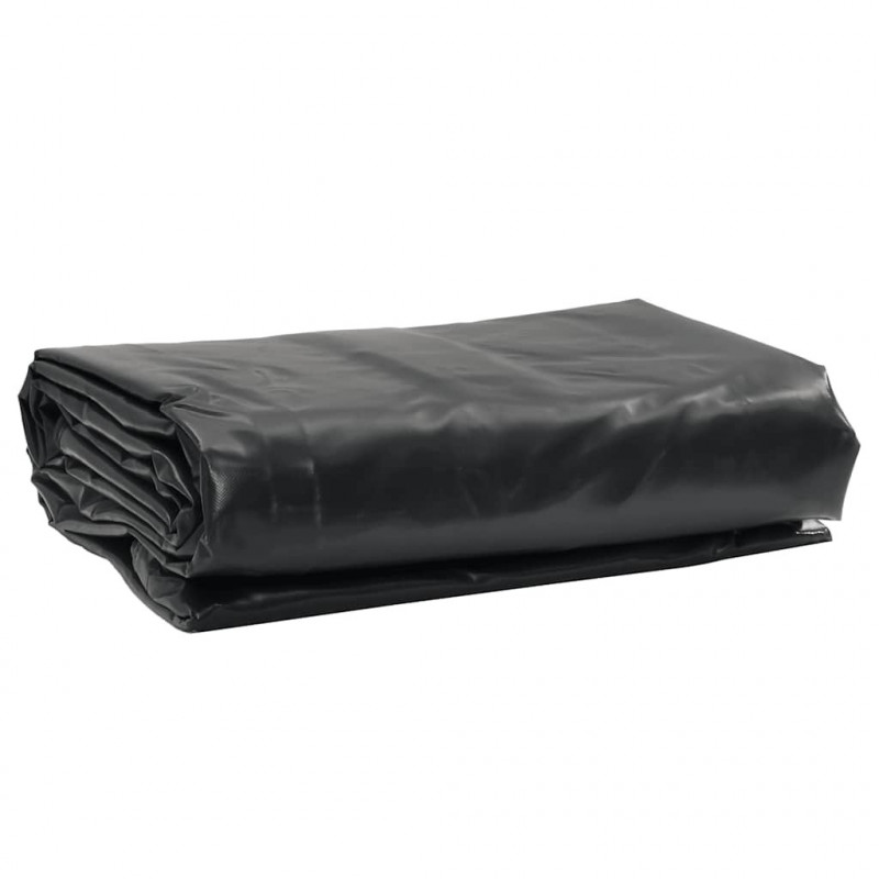 Plandeka, antracytowa, 5x8 m, 650 g/m²