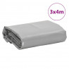 Plandeka, szara, 3x4 m, 650 g/m²