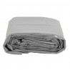 Plandeka, szara, 4x4 m, 650 g/m²