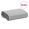 Plandeka, szara, 4x4 m, 650 g/m²