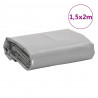 Plandeka, szara, 1,5x2 m, 650 g/m²