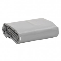 Plandeka, szara, 1,5x2,5 m, 650 g/m²