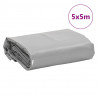 Plandeka, szara, 5x5 m, 650 g/m²