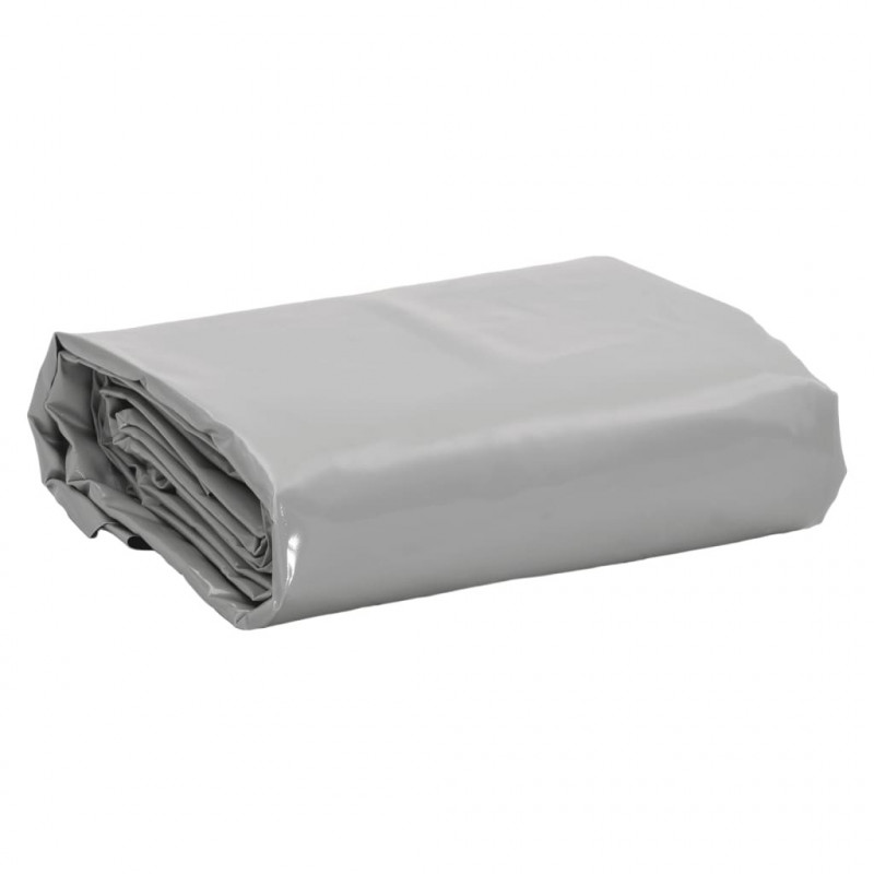 Plandeka, szara, 5x6 m, 650 g/m²