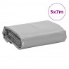 Plandeka, szara, 5x7 m, 650 g/m²