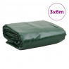 Plandeka, zielona, 3x6 m, 650 g/m²
