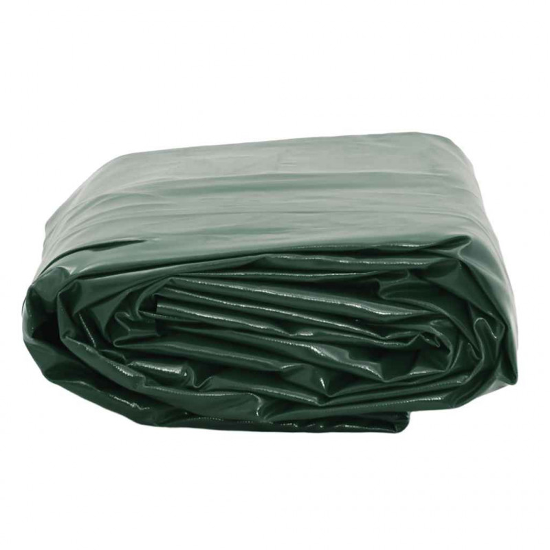 Plandeka, zielona, 4x7 m, 650 g/m²