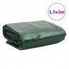 Plandeka, zielona, 1,5x2 m, 650 g/m²