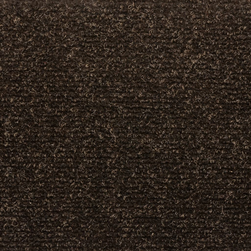 Samoprzylepne nakładki na schody, 10 szt., brązowe, 65x21x4 cm