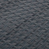 Parawan balkonowy, antracytowy, 500x90 cm, polirattan