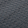 Parawan balkonowy, antracytowy, 500x100 cm, polirattan