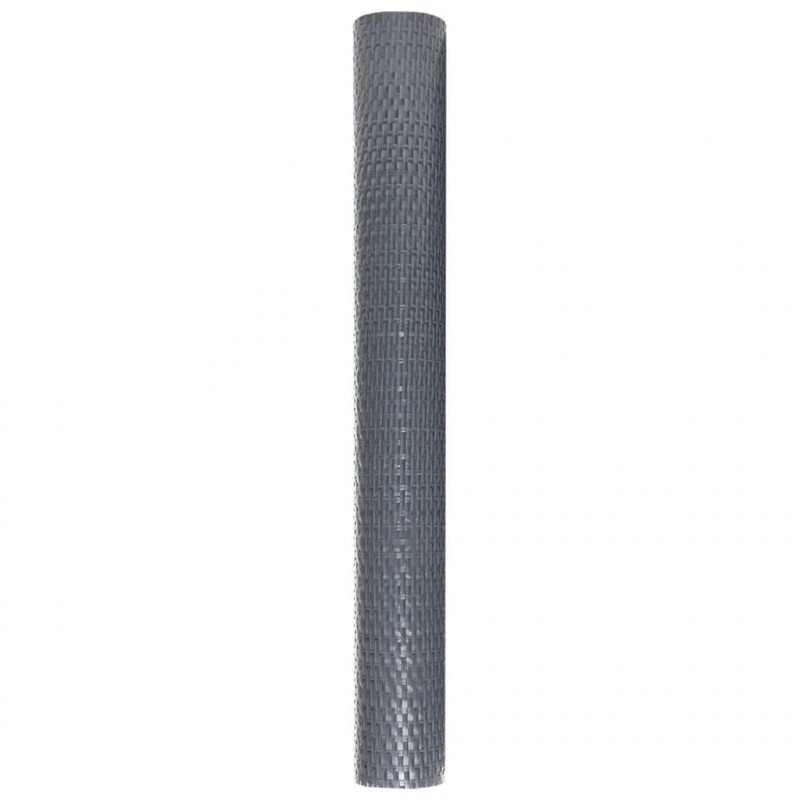 Parawan balkonowy, antracytowy, 600x100 cm, polirattan