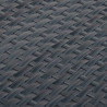 Parawan balkonowy, antracytowy, 600x100 cm, polirattan