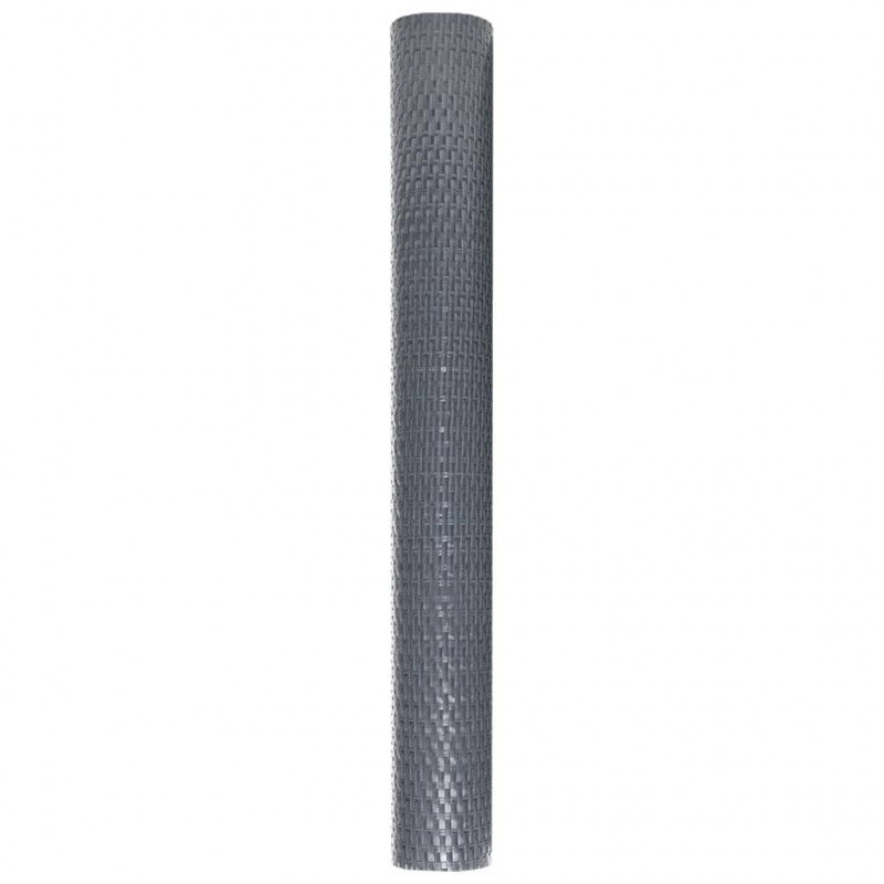 Parawan balkonowy, antracytowy, 1000x80 cm, polirattan