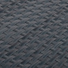 Parawan balkonowy, antracytowy, 1000x90 cm, polirattan