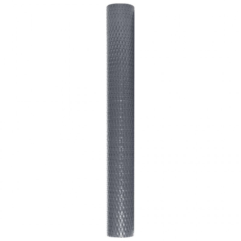Parawan balkonowy, antracytowy, 1000x100 cm, polirattan