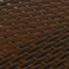 Parawan balkonowy, brązowo-czarny, 400x100 cm, polirattan