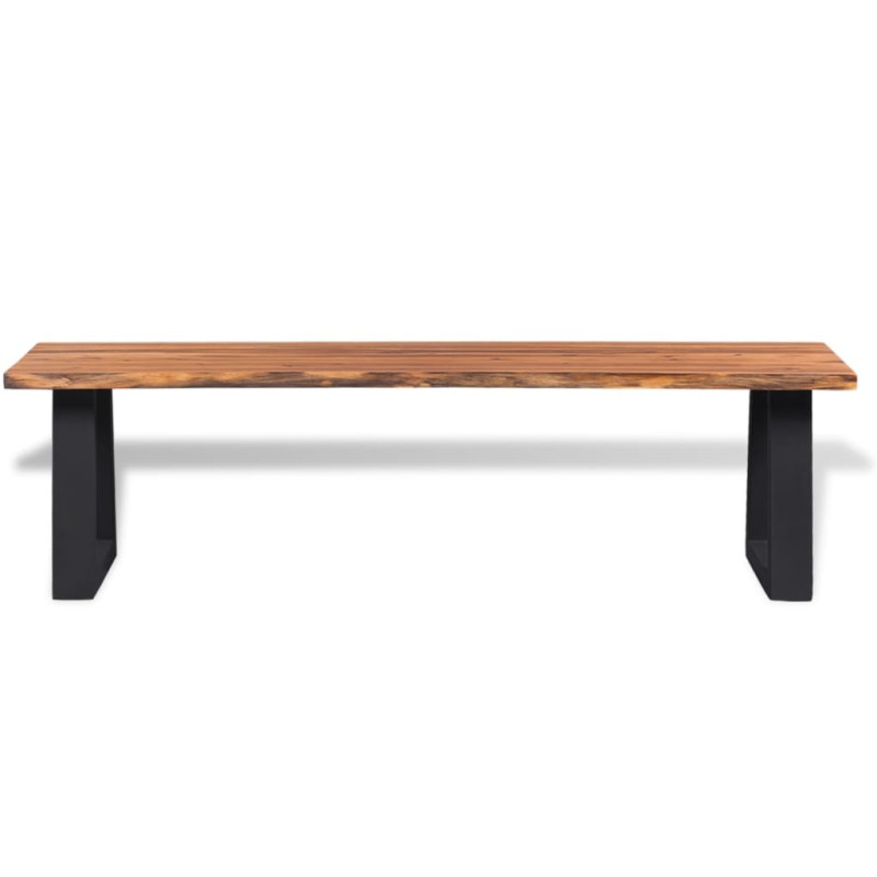 Ława z litego drewna akacjowego 160 cm