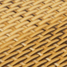 Parawan balkonowy, jasnobrązowy, 600x100 cm, polirattan