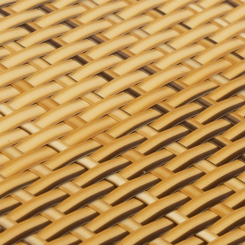 Parawan balkonowy, jasnobrązowy, 1000x80 cm, polirattan