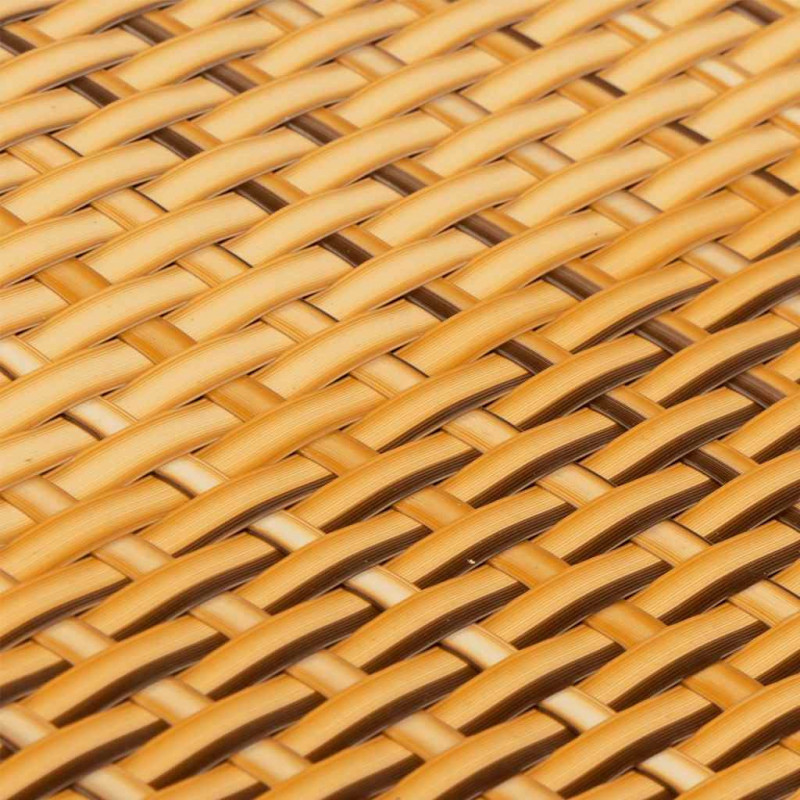 Parawan balkonowy, jasnobrązowy, 1000x90 cm, polirattan