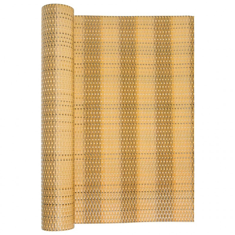Parawan balkonowy, jasnobrązowy, 1000x100 cm, polirattan