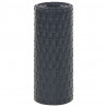 Parawany balkonowe, 10 szt., antracytowe, 255x19 cm, rattan PE