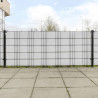 Parawany balkonowe, 5 szt., białe, 255x19 cm, rattan PE