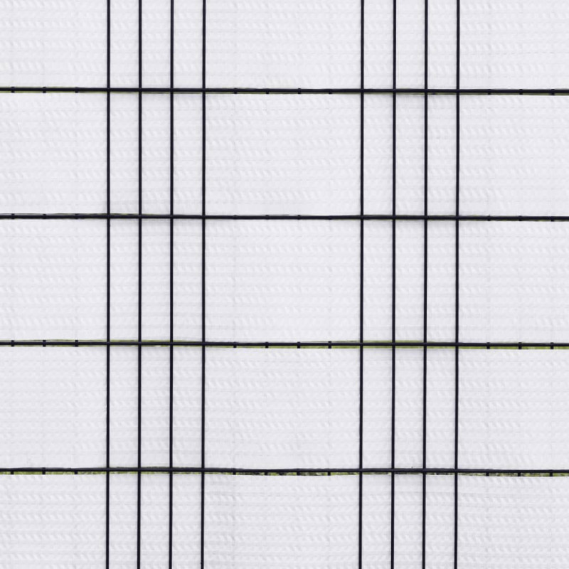 Parawany balkonowe, 5 szt., białe, 255x19 cm, rattan PE