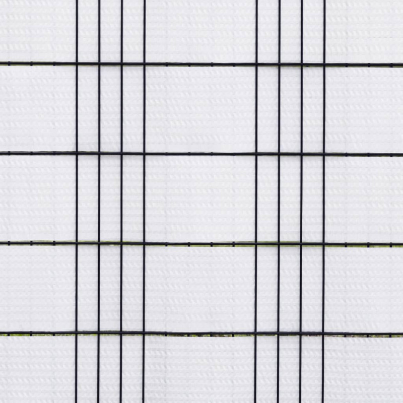 Parawany balkonowe, 10 szt., białe, 255x19 cm, rattan PE