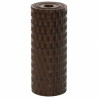 Parawany balkonowe, 10 szt., brązowo-czarne, 255x19cm rattan PE