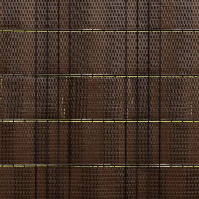 Parawany balkonowe, 10 szt., brązowo-czarne, 255x19cm rattan PE