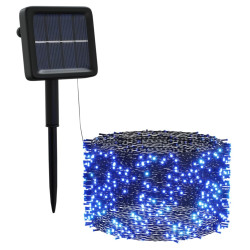 Solarne lampki dekoracyjne, 5 szt., 5x200 LED, niebieskie